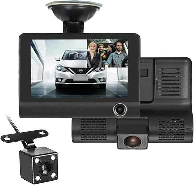 Dash Cam, Dash Cam Front and Rear, 4 inch Dash Camera for Cars, 1080P, 170° Wide Angle, Night Vision WDR G-Sensor Parking Monitor Loop Recording Motion Detector