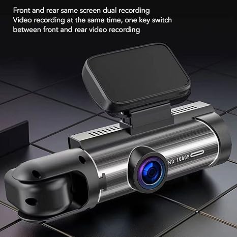 Dash Cam Front and Rear, Cars 1080P FHD Dash Camera, Rotatable Dashcams Support Night Vision, Loop Recording, Reversing Visibility